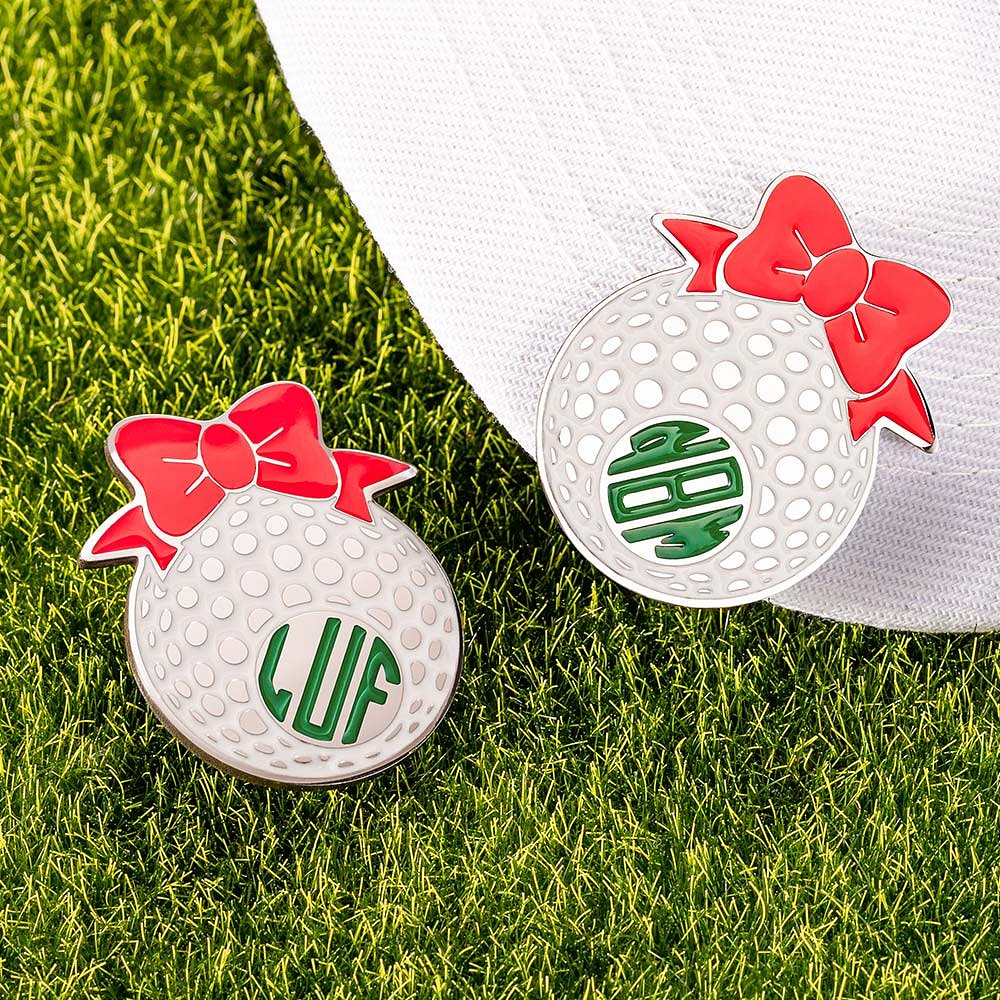 Clip de chapeau de golf monogramme personnalisé Accessoires de sport Cadeau d'anniversaire pour les femmes golfeuses