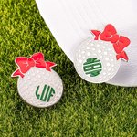 Personalized Bow Monogram Golf Hat Clip Marker Sports Accessories Birthday Gift for Women Golfers