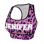 Henkilökohtainen sarjakuva urheilu tyttö Camouflage Leopard Tank Top korkea vyötärö leggingsit 2 Piece Workout Outfit asetettu nimi syntymäpäivälahja Fitness ystäville