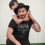 Personalized Daddy Established 100% Cotton T-Shirt with 1-8 Kid Names  and Dates Father's Day Birthday Gift for Dad Grandpa