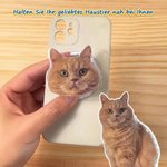 Personalisierte Niedliche Haustier-Porträt Handyhalterung Smartphone Handy Zubehör Geschenk für Tierliebhaber