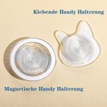 Personalisierte Niedliche Haustier-Porträt Handyhalterung Smartphone Handy Zubehör Geschenk für Tierliebhaber