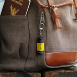 Gepersonaliseerde Mini LED USB Oplaadbare Zaklamp Sleutelhanger met Gegraveerde Naam Verjaardagscadeau voor Reisliefhebber