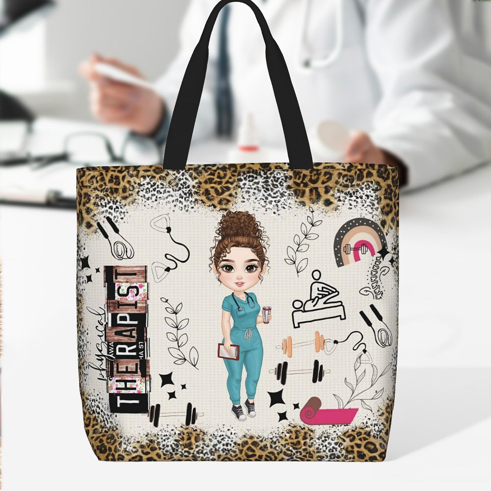 Sac à main personnalisé avec fermeture éclair et pochette Cadeau de remerciement pour infirmière Médecin Personnel médical