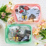 Gepersonaliseerde Geboorte Bloem Potlood Strik Waterdichte Duidelijke Make-up tas met Naam Reis Accessoires Verjaardag Leraar Waardering Gift voor vro