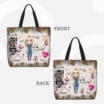 Personalizada Leopardo Cartoon Personaje Grande Bolsa de aseo con cremallera y bolsillo Cumpleaños Gracias Regalo para Enfermera Doctor Personal Médic