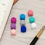 Personalized Glitter Notebook Pencil Apple Design Rainbow Beaded Lanyard with Name Back to School Appreciation Gift for Teacher