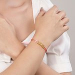 Personalized 3D Bubble Letter Adjustable Bracelet Initial Name Jewellery Birthday Anniversary Gift for Women