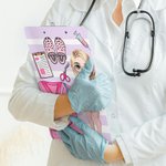 Henkilökohtainen Cartoon Medical Tools raidallinen roikkuu leikepöydän matalan profiilin Clip Valmistuminen arvostus lahja Sairaanhoitaja Lääkäri Medical Student