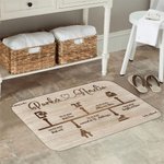 Henkilökohtainen Love Story Timeline liukumaton ovimatto nimi ja päivämäärä Home Decor Vuosipäivä Ystävänpäivä lahja pariskunnalle