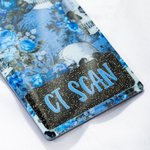 Enrouleur de Badge d'Identification Personnalisé avec Texte Motif Crâne Cadeau Remerciement Halloween pour Infirmière Médecin et Personnel Médical