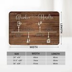 Henkilökohtainen Love Story Timeline liukumaton ovimatto nimi ja päivämäärä Home Decor Vuosipäivä Ystävänpäivä lahja pariskunnalle