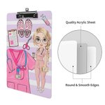 Henkilökohtainen Cartoon Medical Tools raidallinen roikkuu leikepöydän matalan profiilin Clip Valmistuminen arvostus lahja Sairaanhoitaja Lääkäri Medical Student