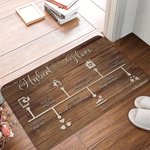 Henkilökohtainen Love Story Timeline liukumaton ovimatto nimi ja päivämäärä Home Decor Vuosipäivä Ystävänpäivä lahja pariskunnalle