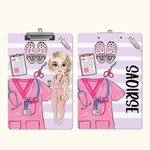 Henkilökohtainen Cartoon Medical Tools raidallinen roikkuu leikepöydän matalan profiilin Clip Valmistuminen arvostus lahja Sairaanhoitaja Lääkäri Medical Student