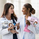 Henkilökohtainen Cartoon Medical Tools raidallinen roikkuu leikepöydän matalan profiilin Clip Valmistuminen arvostus lahja Sairaanhoitaja Lääkäri Medical Student