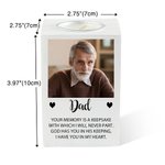 Personalized Photo White Wooden Memorial Tea Light Candle Holder with Name Condolence Sympathy Gift for Loss of Loved One