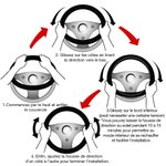 Housse pour Volant de Voiture Antidérapante Personnalisée avec 1-3 Portraits de l'Animal Cadeau Anniversaire pour Amoureux d'Animal de Compagnie