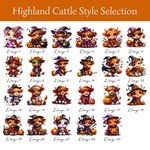 Personalisierte Kürbis Hochland Kuh Design große Süßigkeit Trick oder behandeln Eimer Tasche mit Namen Halloween Party Geschenk für Kinder