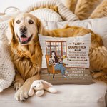 Personliga 1 - 3 tecknade husdjursmönster Mjukt kuddöverdrag med namn och text Födelsedag rumsinredning Present till katt hund husdjursälskare