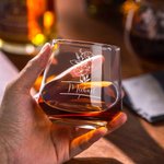 Personalized Engraved Birth Flower Bourbon Whiskey Glasses Zodiac Sign Slate Coaster with Name Birthday Gift for Family Friend