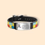 Pulsera médica personalizada con nombre grabado pulsera de concienciación sobre el autismo regalo de vuelta al cole o cumpleaños para niños y adultos