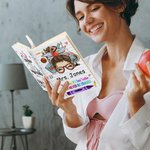 Cartone animato personalizzato Apple Teach Love Inspire 100 pagine A5 Quaderno foderato in pelle con nome Regalo di apprezzamento per l'insegnante per