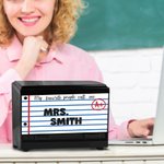 Personalisierter Namen-Pencil-Dispenser im Bleistift Notizbuch Kompositionsbuch Design Wertschätzung Lehrertag Geschenk für Lehrenden