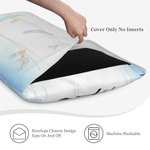 Personalized Love Story Timeline Envelope Closure Soft Throw Bedding Pillow Cover with Text & Icon Anniversary Housewarming Gift for Couple