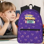 Personalisierte Coquette Bow Star School Bus Design wasserdicht Kind Schule Rucksack mit Namen zurück zu Schule Geburtstag Geschenk für Jungen Mädchen