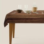 Personlig tidslinje for kjærlighetshistorie Rektangulær duk med navn og dato Flekkbestandig husoppvarmingsjubileumsgave til par