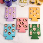 Personalisierter Portrait Can Dosenkühler für 330 ml Bier- und Getränkedosen Dosenhülle für Partys Outdoor-Veranstaltungen Oktoberfest Fußballspiele