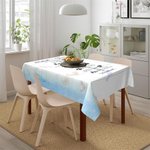 Personlig tidslinje for kjærlighetshistorie Rektangulær duk med navn og dato Flekkbestandig husoppvarmingsjubileumsgave til par