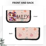 Trousse à Crayons Personnalisée avec Nom Motif Sorcière Vache Highland Cadeau Halloween Rentrée Scolaire pour Enfant Adolescent