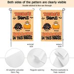 Personalisierte Es gibt einige Schrecken in diesem Haus Halloween Haustier Gartenfahne mit 1-7 Hund Katze Porträt und Namen Hof Dekor Halloween Gesche