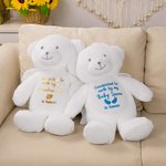 Personalised Handpicked for Earth By My Loved One Teddy Bear Plush Toy with Glitter Text  Angel Wings Pregnancy Keepsake Memorial Gift for Baby Kids