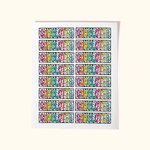 Personalisierte bunte Dalmatiner Dots selbstklebende Namen Aufkleber zurück zu Schule Anerkennung Geschenk für Jungen Mädchen Lehrer