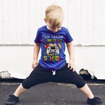 Henkilökohtainen monivärinen Game Over Takaisin kouluun 100% puuvilla Kid T-paita nimellä School Season Lahja tytöille pojat