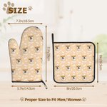 Henkilökohtainen Söpö Koira Kissa Photo Oven Mitts Pot Holder leivonta asettaa nimi keittiö syntymäpäivälahja leivonta ystäville