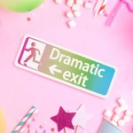 Panneau de sortie dramatique en bois coloré personnalisé Décoration murale de hall d'entrée amusante Cadeau d'anniversaire pour les amateurs de théâtr