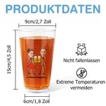Personalisierter Foto-Porträt des Paars Bierbecher mit Namen Bierglas 470ml Oktoberfest Geburtstag Jahrestag Geschenk für Ehepaar