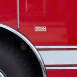 Insignia adhesiva personalizada para coche de bombero con texto Resistente a la intemperie Accesorios de coche Regalo para bombero