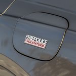 Insignia adhesiva personalizada para coche de bombero con texto Resistente a la intemperie Accesorios de coche Regalo para bombero