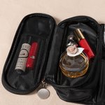 Flor de nacimiento personalizada Bolsa portátil multifuncional para brochas de maquillaje con nombre Regalo de cumpleaños esencial para viajes para mu