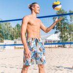 Personalized Funny Colourful Pet Face Photo Hawaiian Swim Trunk Beach Party Favor Travel Gift for Men Dog Cat Pet Lover