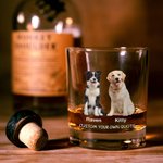 La vida sería aburrida sin mí 10oz Old Fashioned Whisky Rocks Glass personalizado con foto y nombre Regalo de cumpleaños para los amantes del perro gato