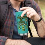 Personalized Hooked on Being Papa Fishing Theme 20oz Tumbler with Title and 1 - 20 Kid Names Grandparents Day Father's Day Gift for Dad Grandpa