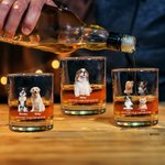 La vida sería aburrida sin mí 10oz Old Fashioned Whisky Rocks Glass personalizado con foto y nombre Regalo de cumpleaños para los amantes del perro gato