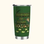 Personalized Hooked on Being Papa Fishing Theme 20oz Tumbler with Title and 1 - 20 Kid Names Grandparents Day Father's Day Gift for Dad Grandpa