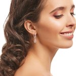 Personalized Mini 3D Bubble Initial Letter Dangle Huggie Earrings Minimalist Jewellery Birthday Anniversary Gift for Women Girls